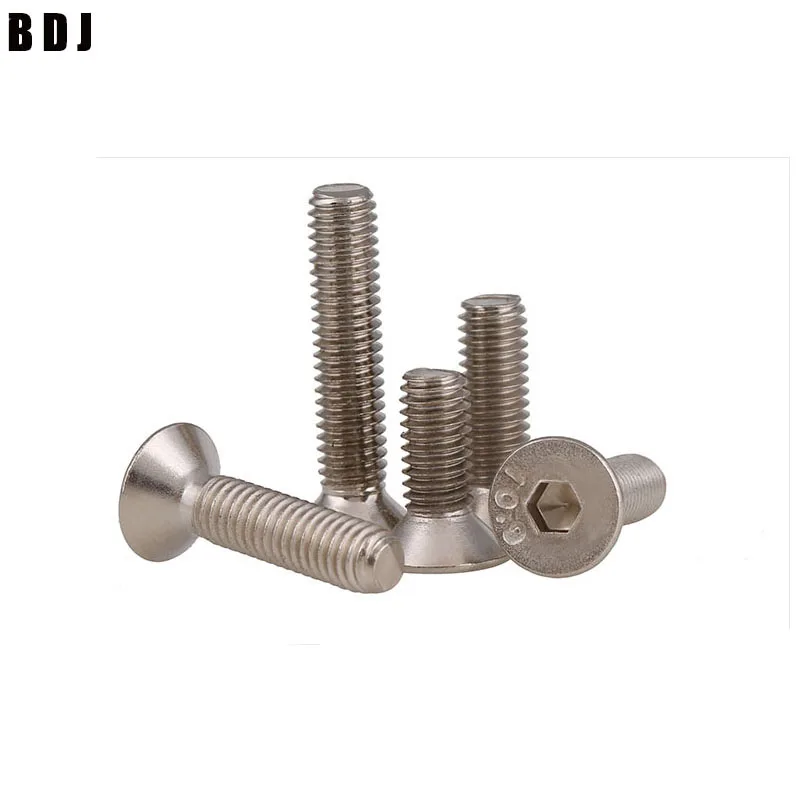 DIN7991 GB70.3 ISO10642 JISB1194 M2 M2.5 M3 M4 M5 M6 304 Нержавеющая сталь шестигранные винты с потайной