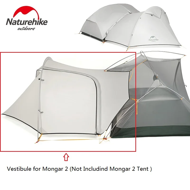 Naturehike палатка тамбур для Mongar 2(не включая Mongar 2 палатки - Цвет: Gray