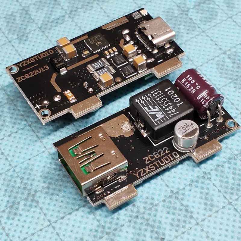 

Автомобильная зарядка «сделай сам», настольная Мобильная плата питания с двойным портом IP6528 PD3.0, быстрая зарядка QC4 + Huawei