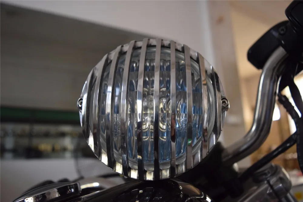 Черный винтажный старинный стиль Chopper Мотоцикл поплавок фара уличная Крыса