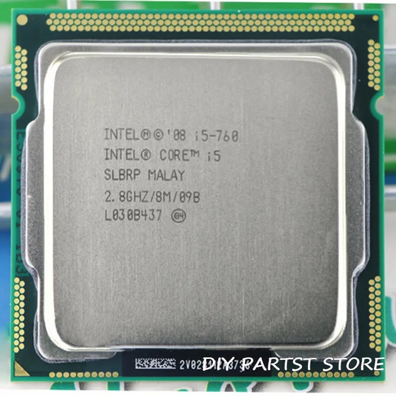 Процессор Intel Core I5 760 I5-760 2,8 GHz/8 MB Socket LGA 1156 cpu поддерживаемая память: DDR3-1066, DDR3-1333