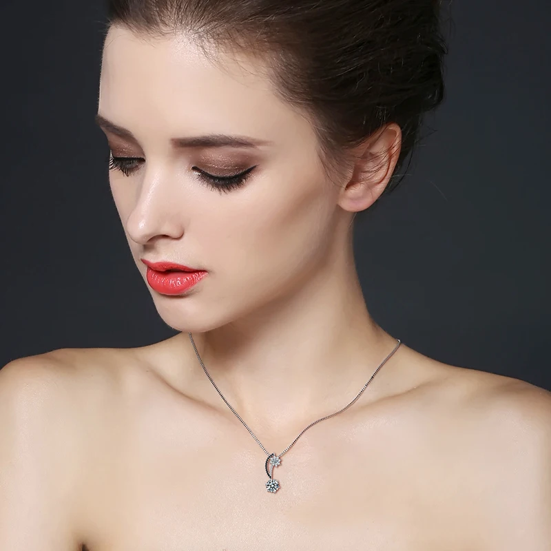 Женское ожерелье из серебра 925 пробы с подвесками | Украшения и аксессуары