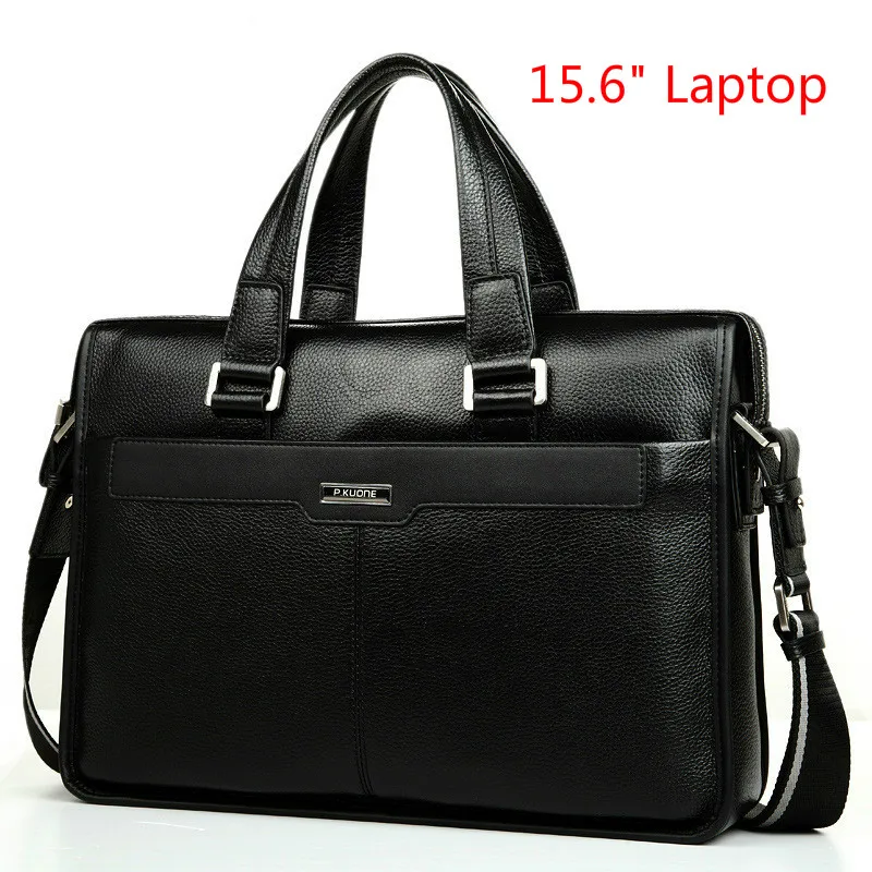 

Брендовая дизайнерская сумка для ноутбука 15,6 дюйма, мужская деловая сумка из натуральной воловьей кожи, портфель, модные сумки через плечо ...