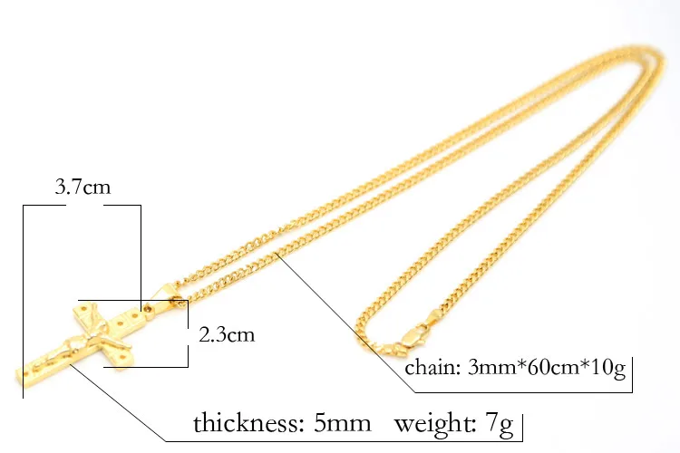 Христианские религиозные украшения Мужская подвеска из нержавеющей стали в виде