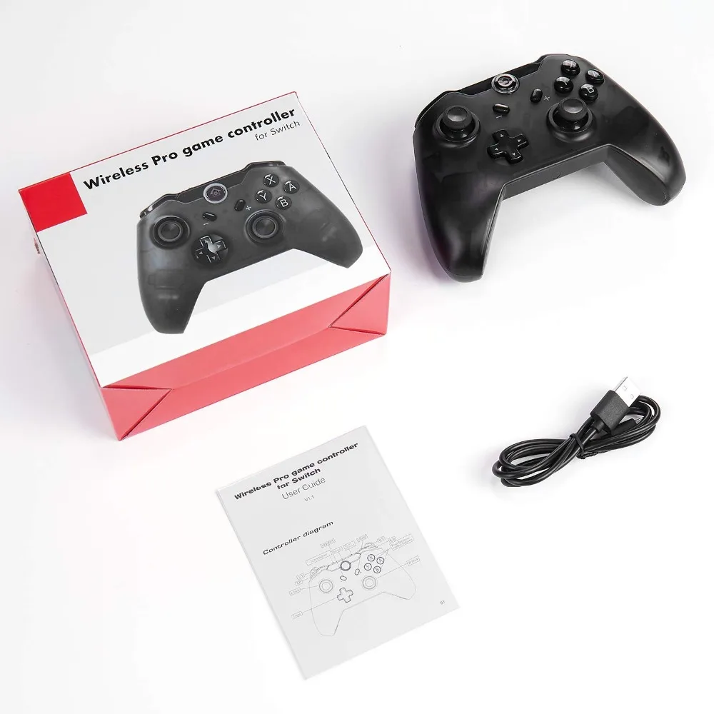 Беспроводной контроллер Pro для Nintendo Switch геймпад с гироскопом двойной шок