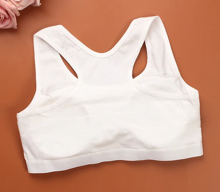 

Leisure Training Bras for Girls Breathable Students Bra Children Underwear Solid Girls Accessories NO Rims Kids Cotton Soft Bras