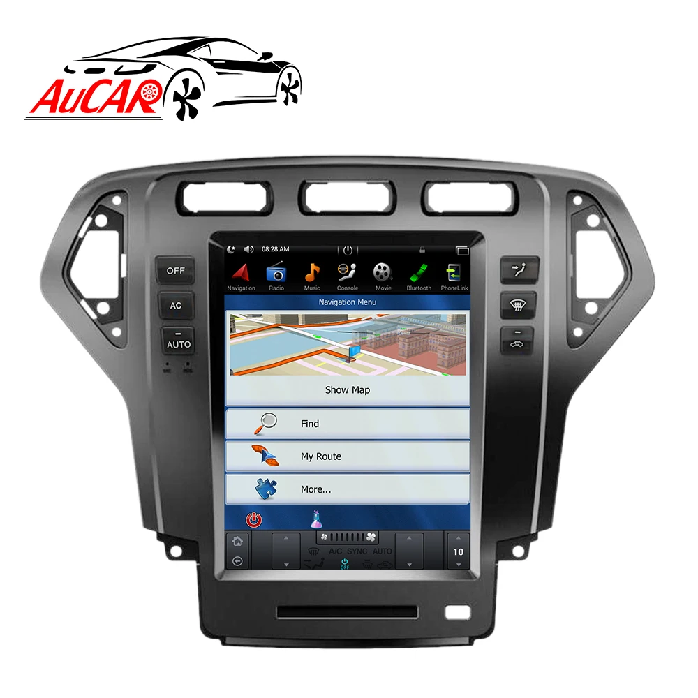 Tesla Style 10 4 &quotдля Ford Mondeo 2007 2010 автомобильное радио 2 DIN Android 8 1 кассетный плеер din