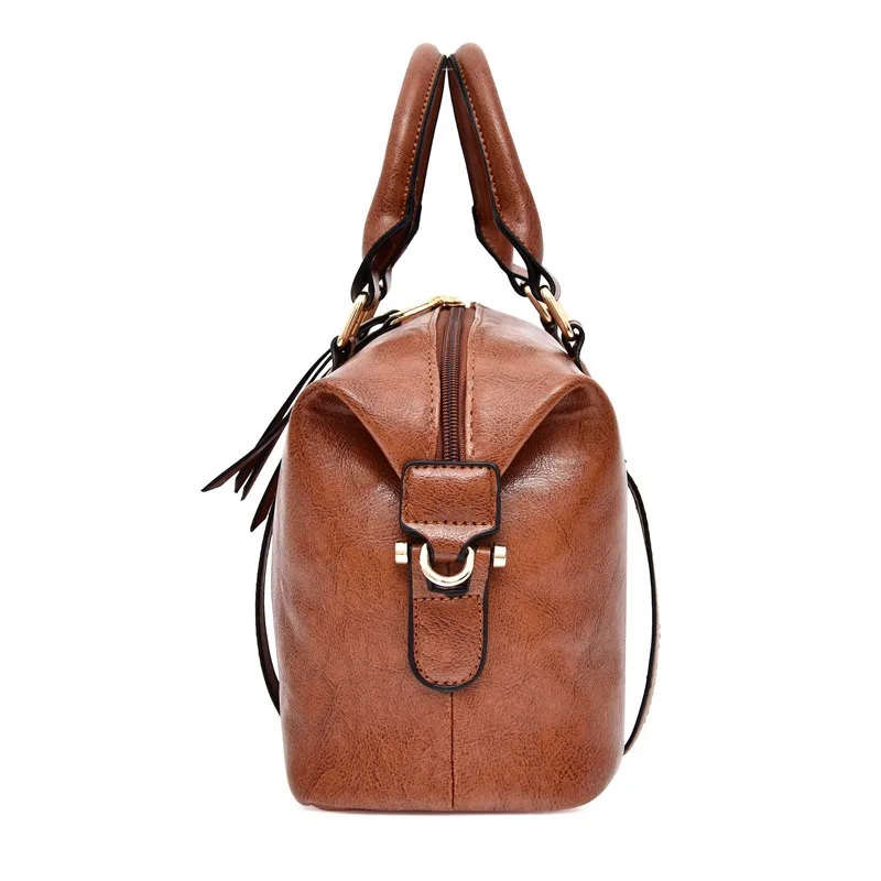 Toposhine Retro Boston Pillow Bag Lady Handbag New Fashion Casual Joker Shoulder Messenger Bag