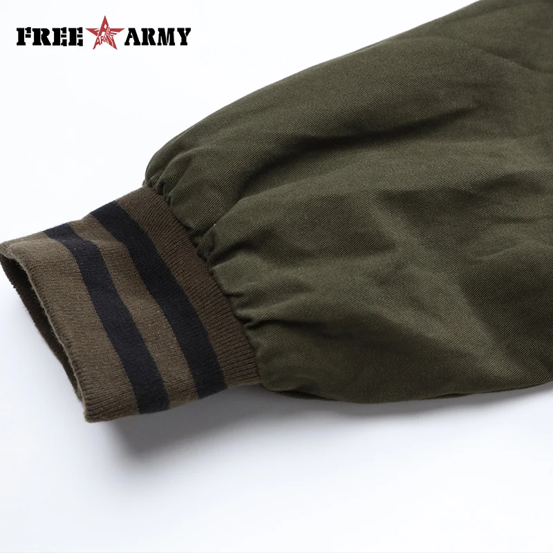 

Brand Military Green Jacket Men Autumn Windbreaker Zipper Casual Jacket Bomber Male Coat Pocket Windproof Jacket Coat Ms-6280A