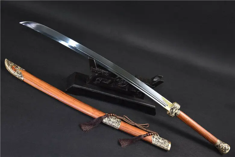 Хороший ручной работы китайский меч Broadsword Sharp 1095 высокоуглеродистой стали лезвие