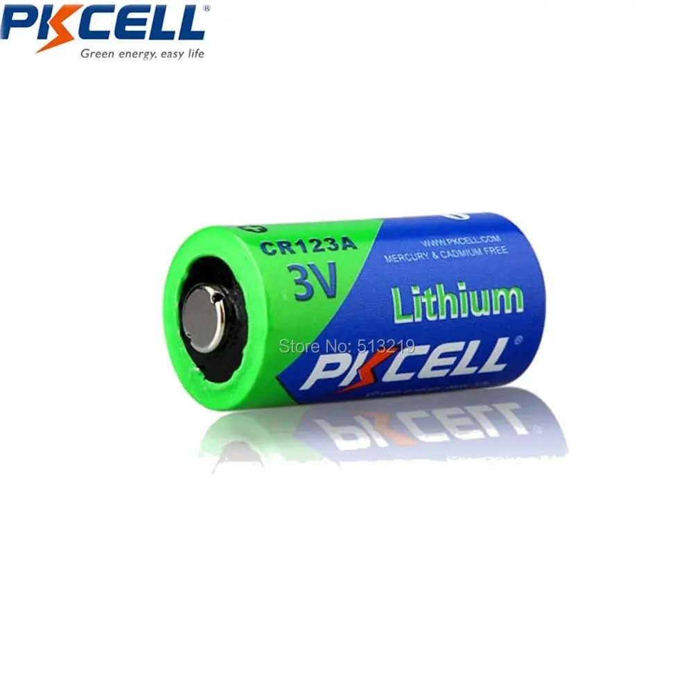 PKCELL 10X3V CR123A Батарея 1500 мА/ч CR123 123A CR17345 KL23a VL123A DL123A 5018LC EL123AP SF123 Non литиевая