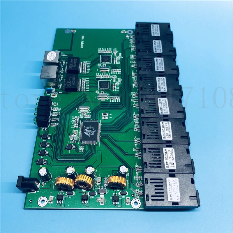 8G2E большая плата промышленного класса Gigabit Ethernet коммутатор 8*1 25G волоконный порт