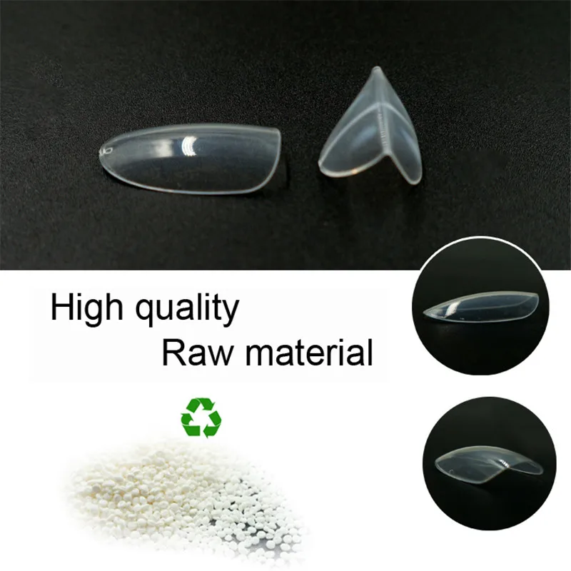 500 искусственные овальные накладные ногти с прозрачным/натуральным полным