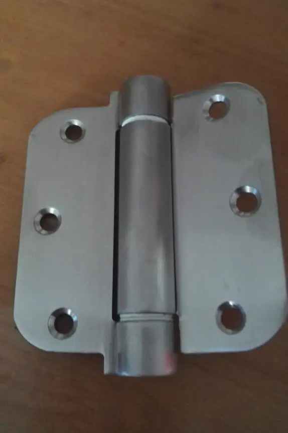 1pcs Spring Hinge Automatic Closing Torsion Silent Round Corner Flat Door Furniture hinges SUS 304 stainless steel | Обустройство