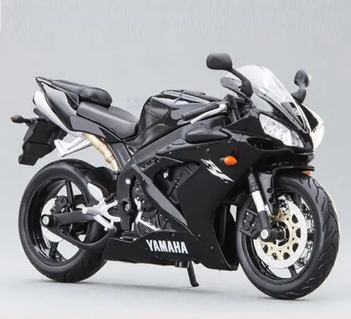 MAISTO 1/12 масштаб Черный YAMAHA YZF R1 мотогонок мото литье под давлением детские
