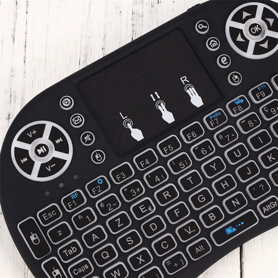 i8 Russia Spanish French Version 2.4GHz Wireless Keyboard Air Mouse Teclado Touchpad Handheld For Android TV BOX PC Mini Keyboar |