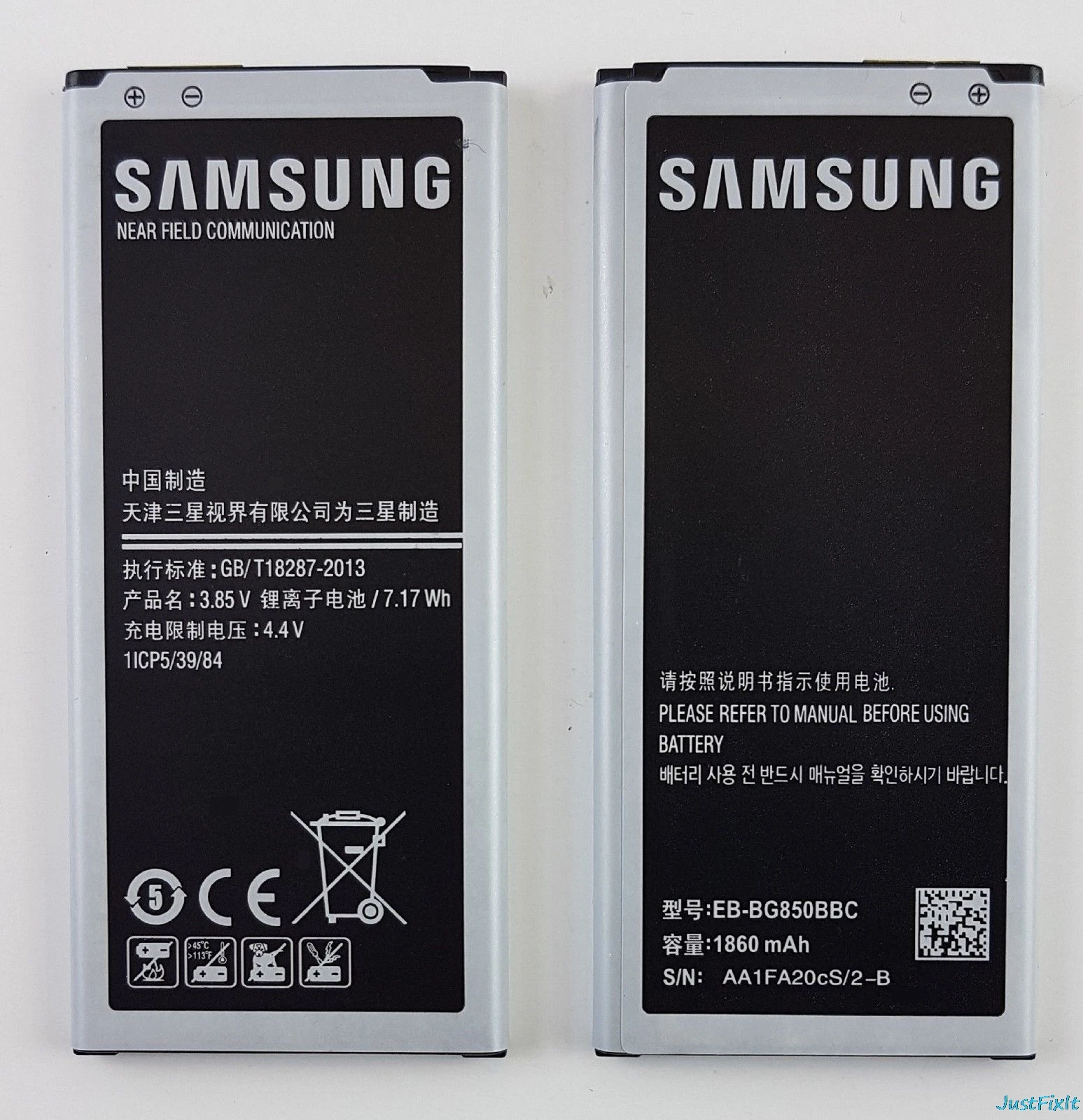 100% оригинальный сменный аккумулятор EB BG850BBC для samsung GALAXY Alpha G850 G8508S G850Y G850K телефона