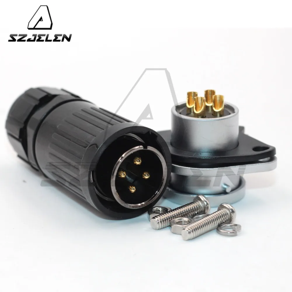 

HP20 series, Waterproof 4 Pin Eletrical Connector Aviation Automotive Plug&Socket Cable Connectors