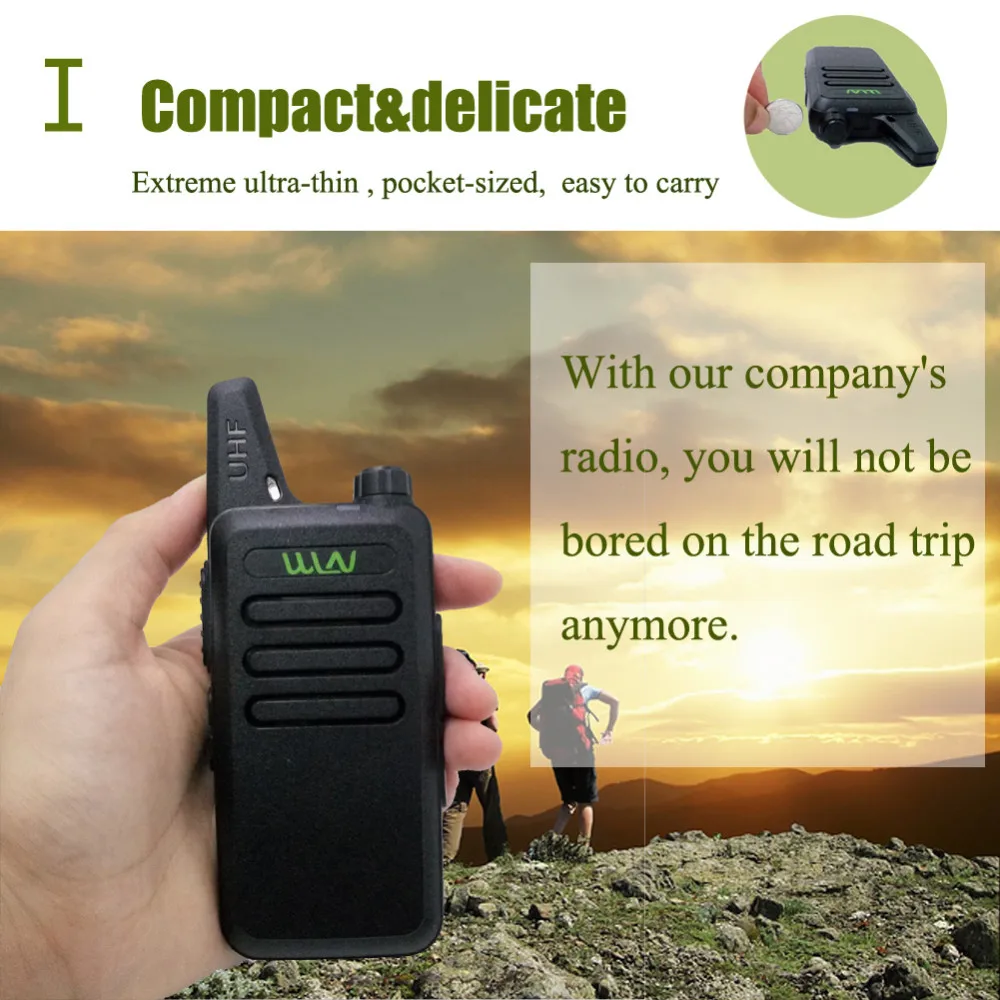 10 шт. WLN KD-C1 Walkie Talkie16 Channel Ham радио UHF 400-470 МГц мини-портативный приемопередатчик двухсторонний радиоприемник+ 1 шт. USB