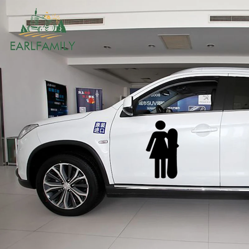 EARLFAMILY 58 см x 29 2x девочка сноуборд забавный графический (по одному с каждой стороны)