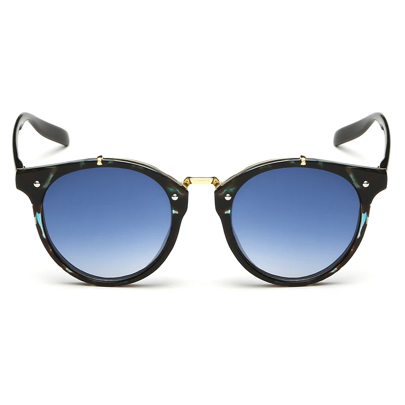 Очки солнцезащитные женские круглые в винтажном стиле модные дизайнерские