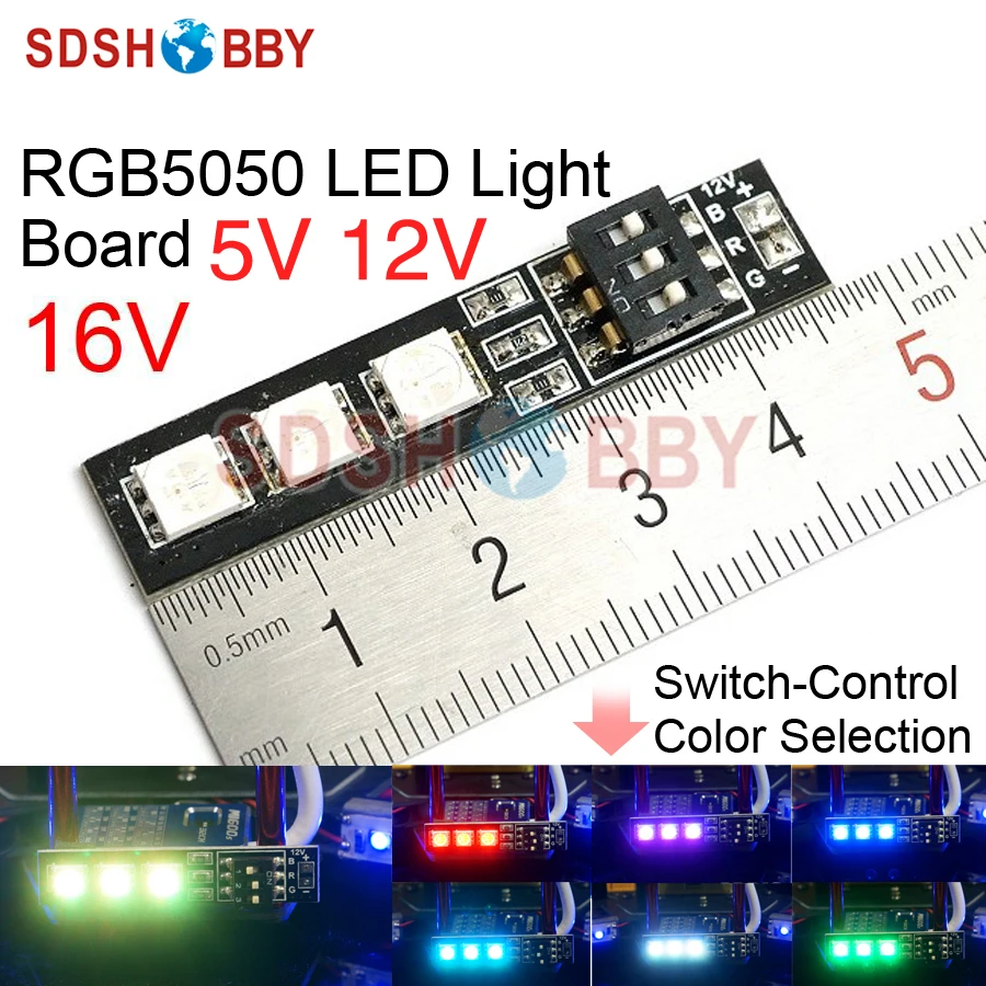 Светодиодная световая панель с переключателем 7 цветов/светодиодная полоса для