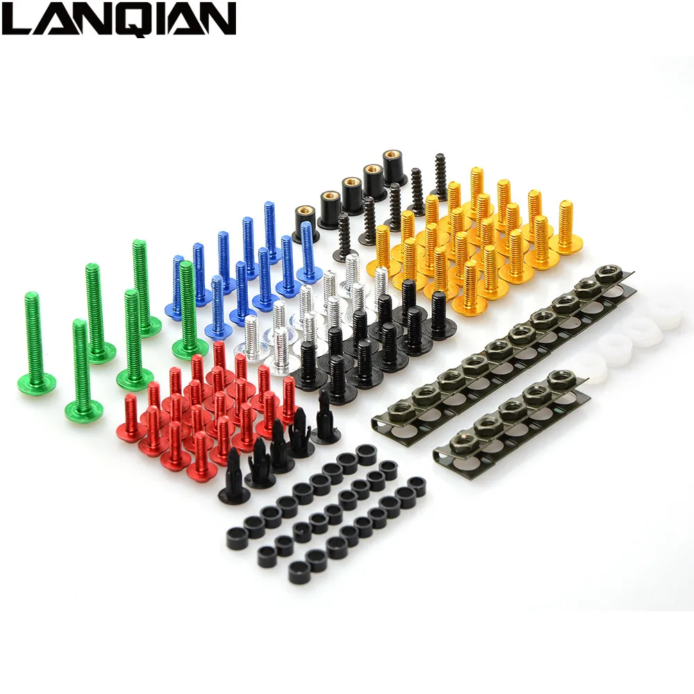 Универсальные болты для обтекателя мотоцикла винтовые гайки Honda CBR900RR CBR1000RR Hornet 600