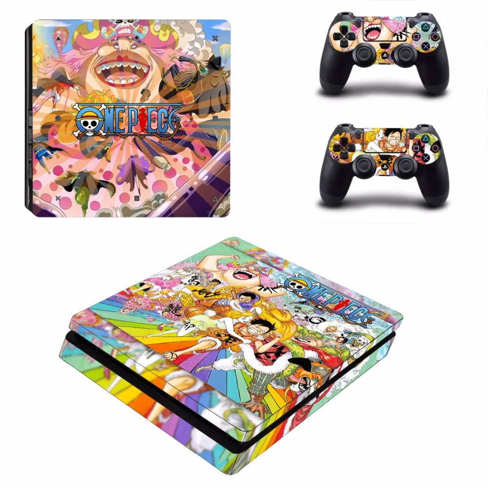 Аниме цельный виниловый стикер PS4 Slim Skin Sticker для консоли Playstation 4 и 2