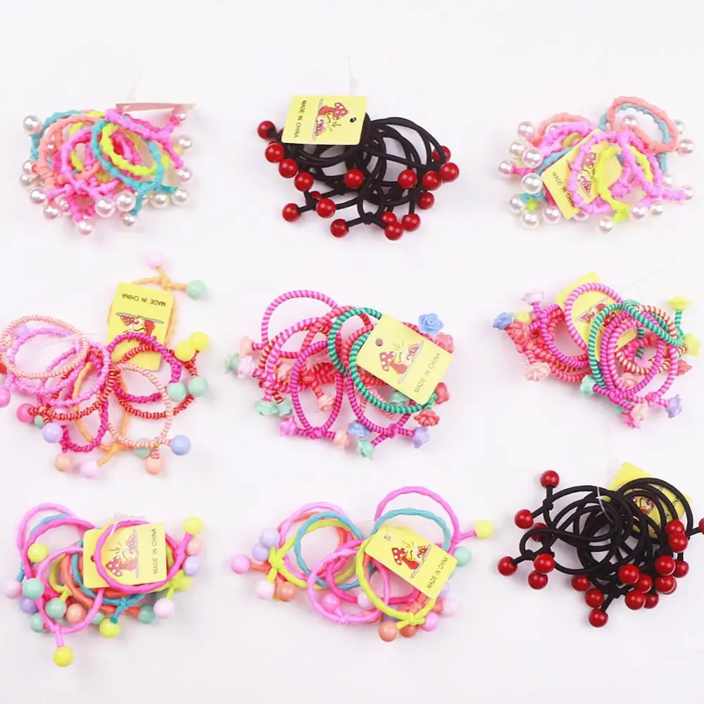 10 шт./лот милой принцессы для маленьких детей в форме вишен с круглым жемчугом