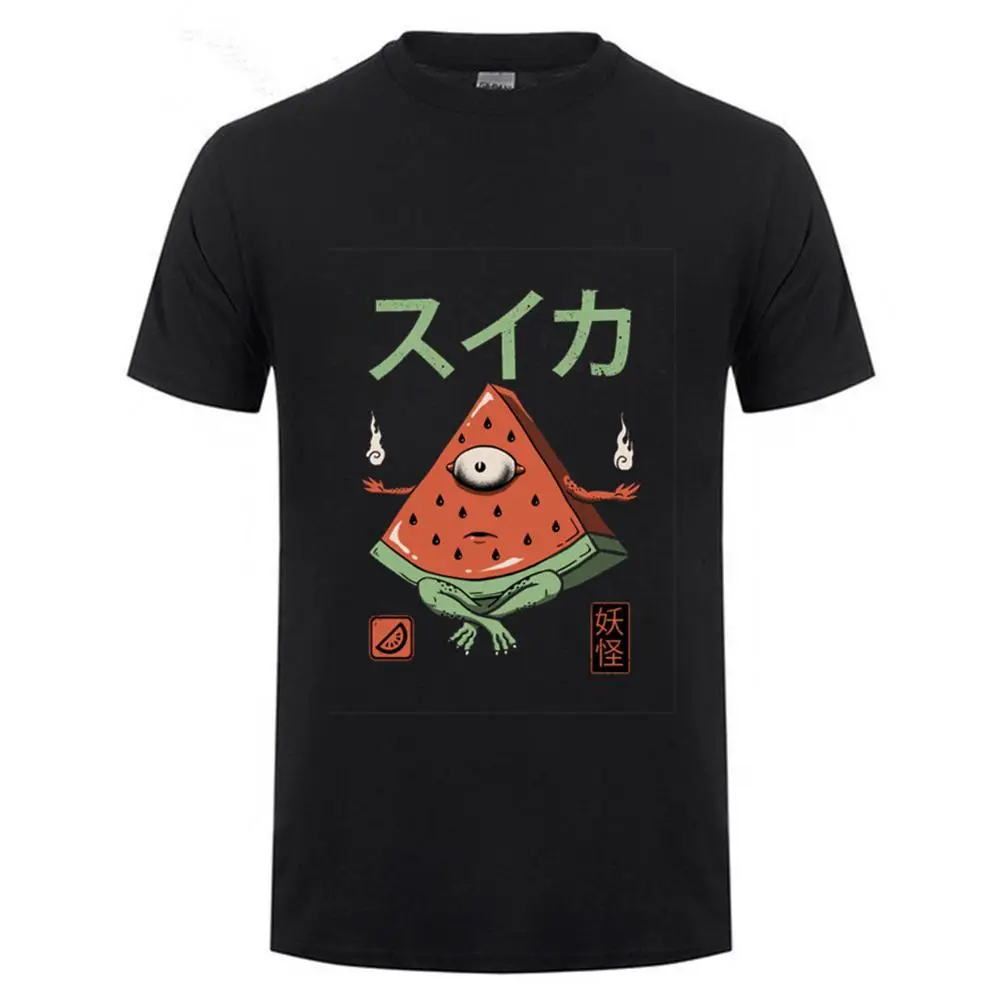 Мужская забавная рубашка Yokai spirit ghost monster футболка с коротким рукавом
