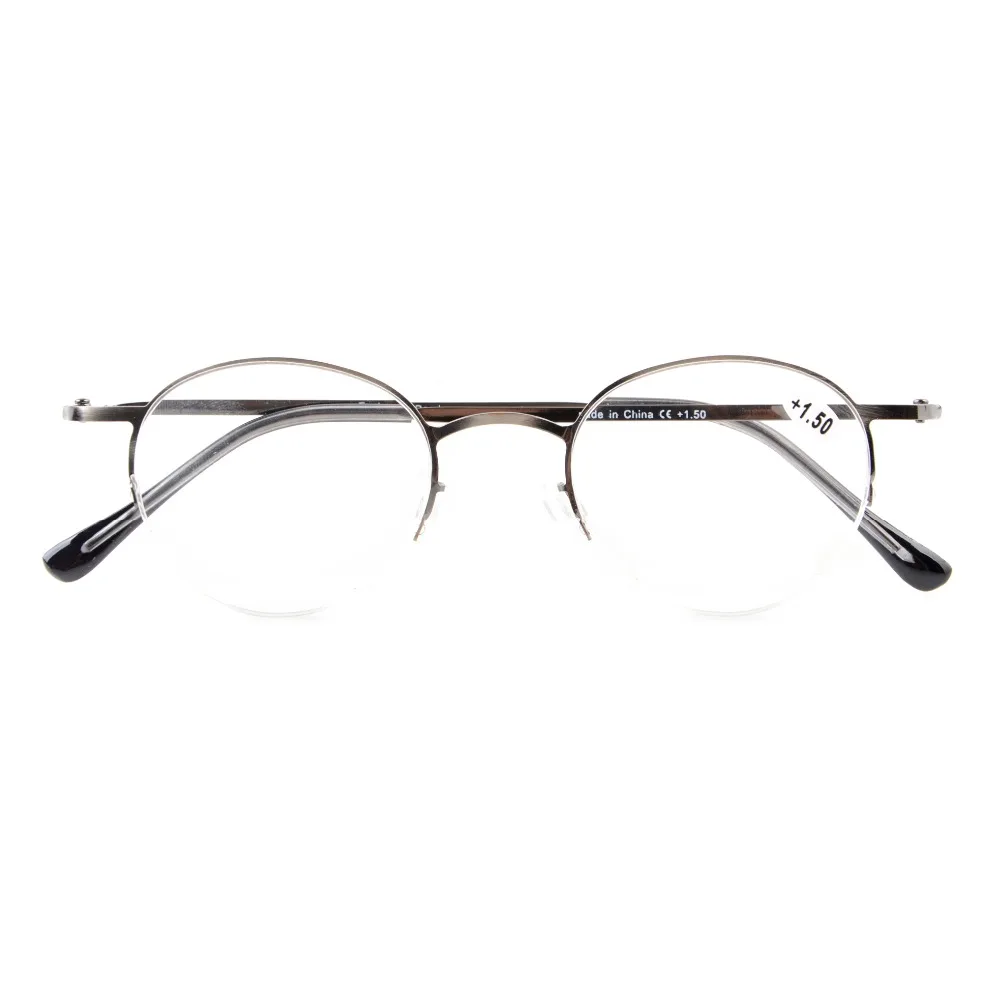 R15029 Eyekepper легкие полуобода овальные круглые очки для чтения + 0 0/0 5/0 75/1 0/1 25/1 5/1 75/2 0/2
