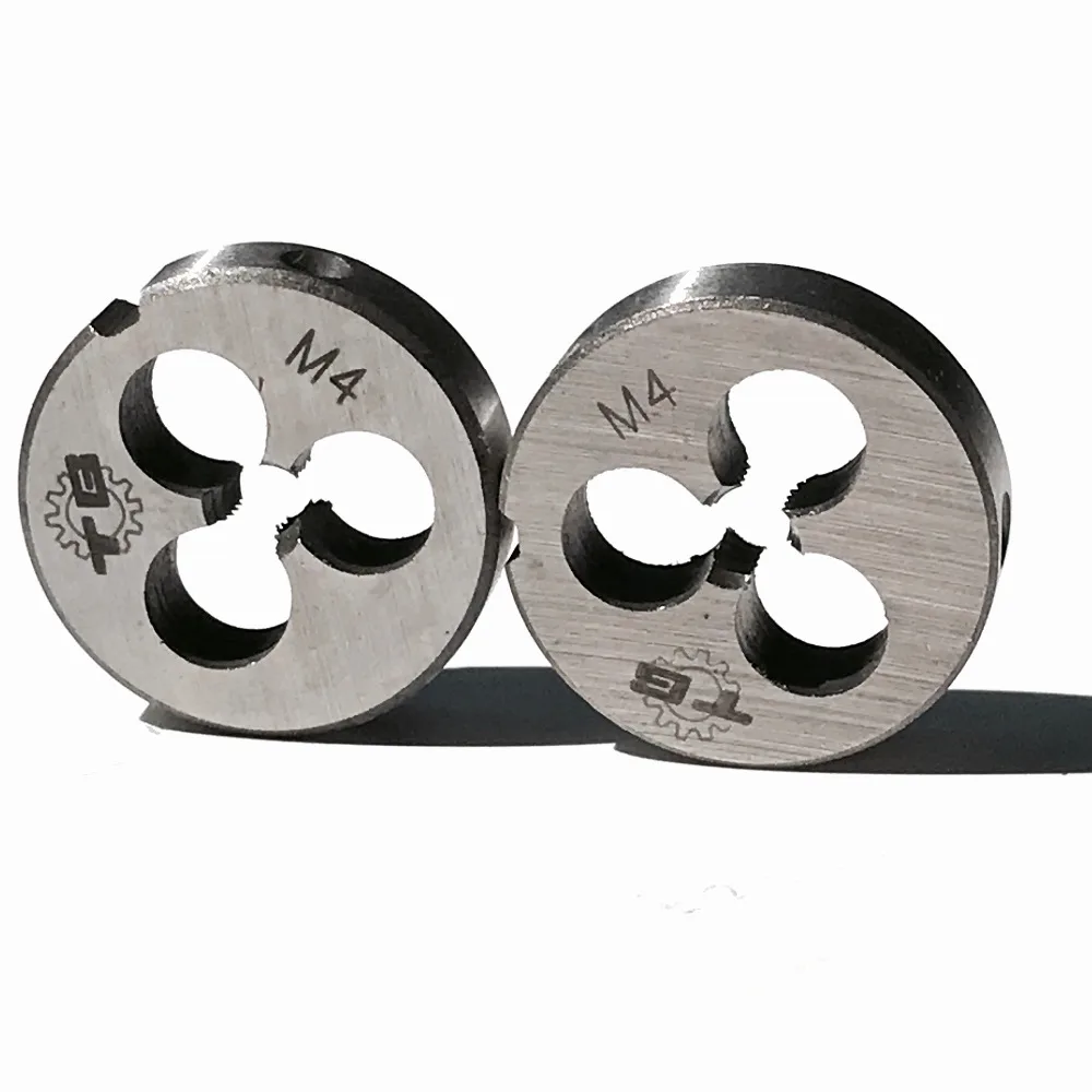 Free shipping of 2pcs metric standard dies M4 *0.5/0.7 mm OD 20MM threading Tools Lathe Model Engineer Thread Maker 4 x 0.7mm |
