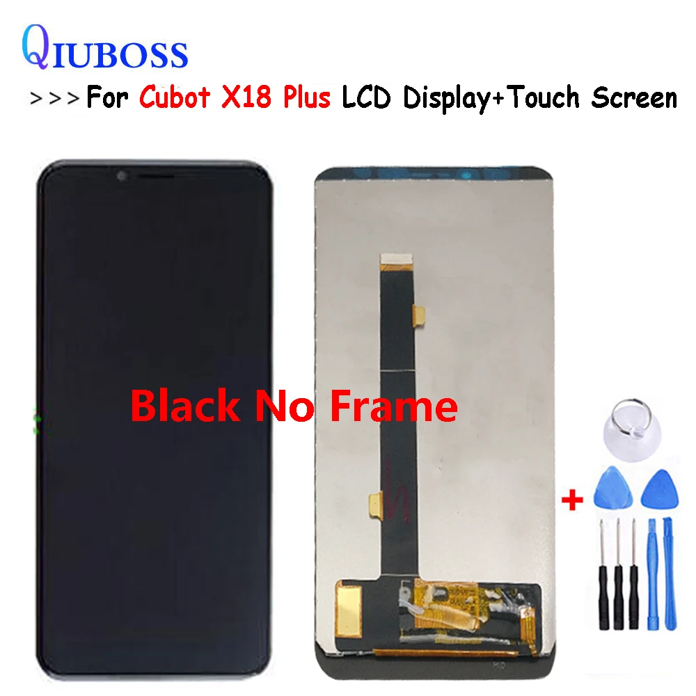 Для Cubot X18 Plus ЖК дисплей и сенсорный экран с рамкой + инструменты клей 5 99 дюйма для