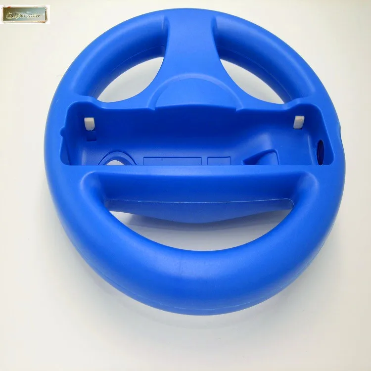 blue Новинка, 6 цветов, для nintendo, для wii, игры, гоночный руль для nintendo, wii, MarioKart, пульт дистанционного управления, руль для - Color: blue