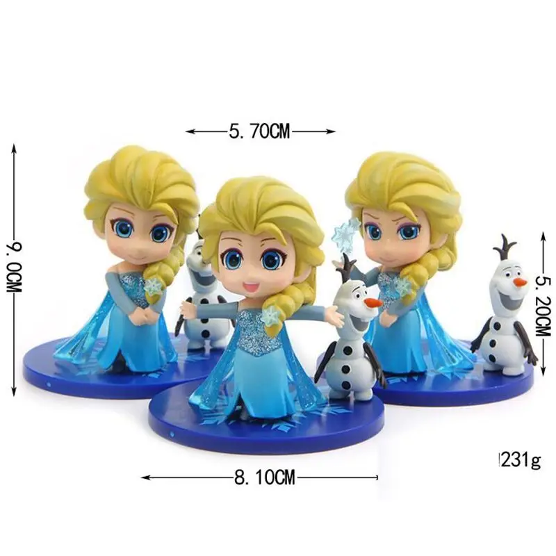 Кукла Дисней Холодное сердце Q Posket игрушки 3 шт./компл. экшн-фигурки Эльзы