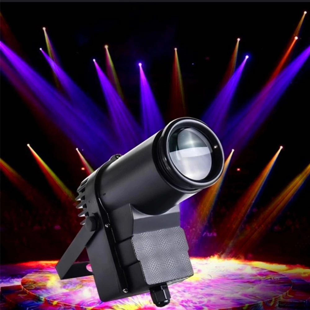 

Pinspot Light with 10W LED RGBW Beam Spotlight With DMX Sound Activated for Dance Party Wedding DJ Disco Mirror Ball Spot Light