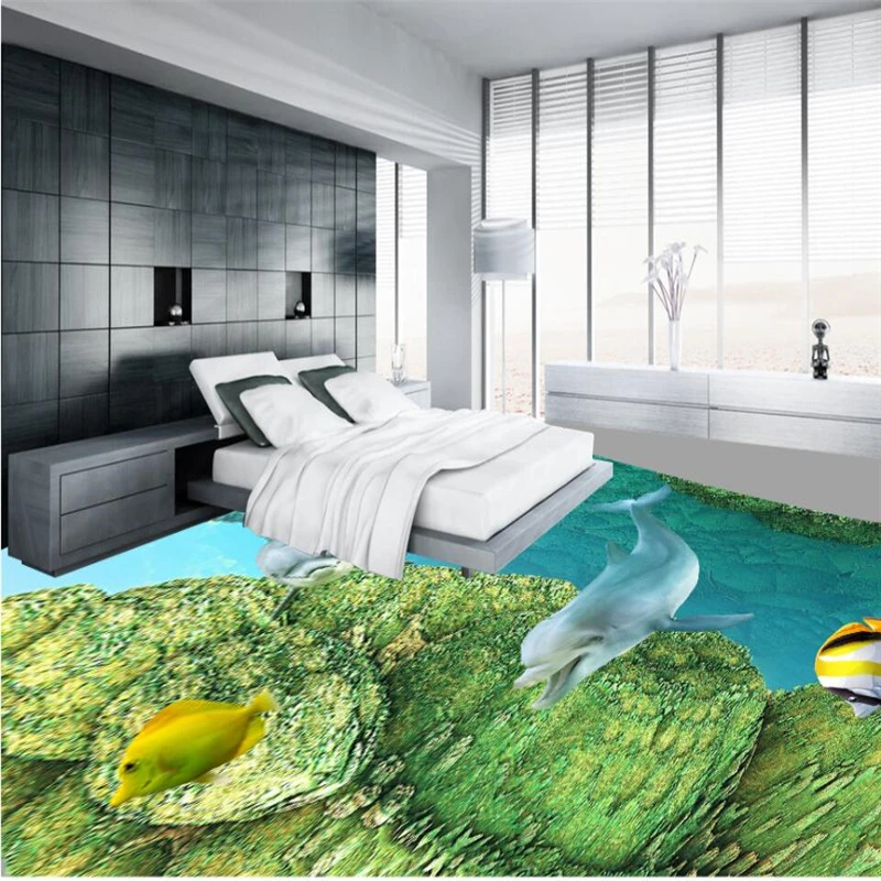3D Пол для аквариума ПВХ водонепроницаемая пленка | Строительство и ремонт