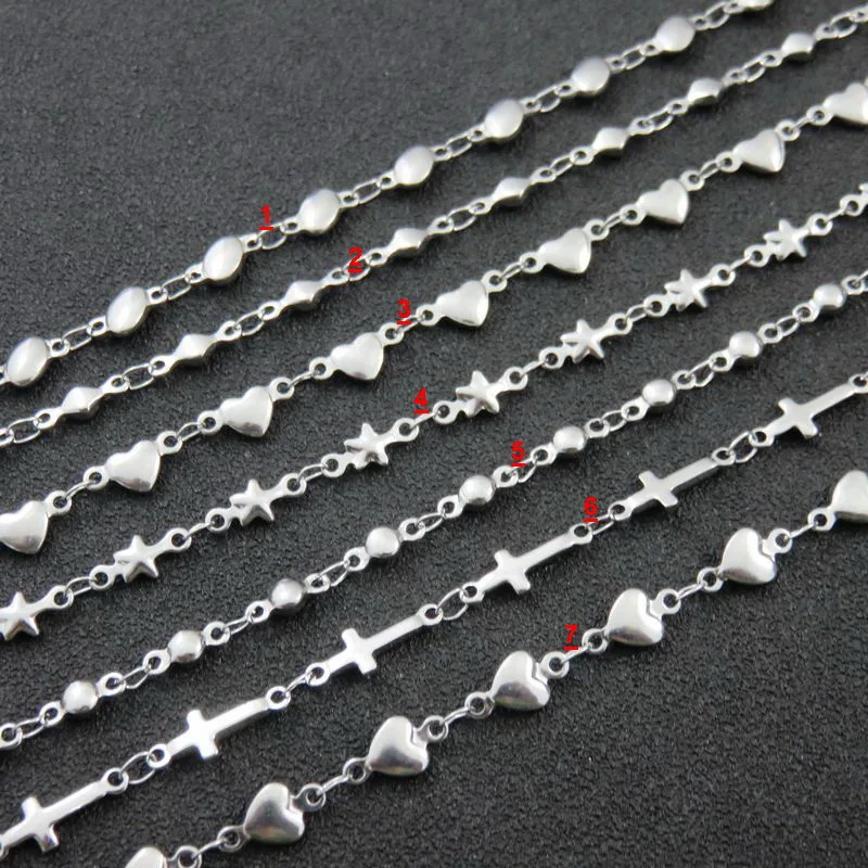Женское Ожерелье с сердцем из нержавеющей стали 45 90 см 7 видов|cross chain|heart necklacefashion