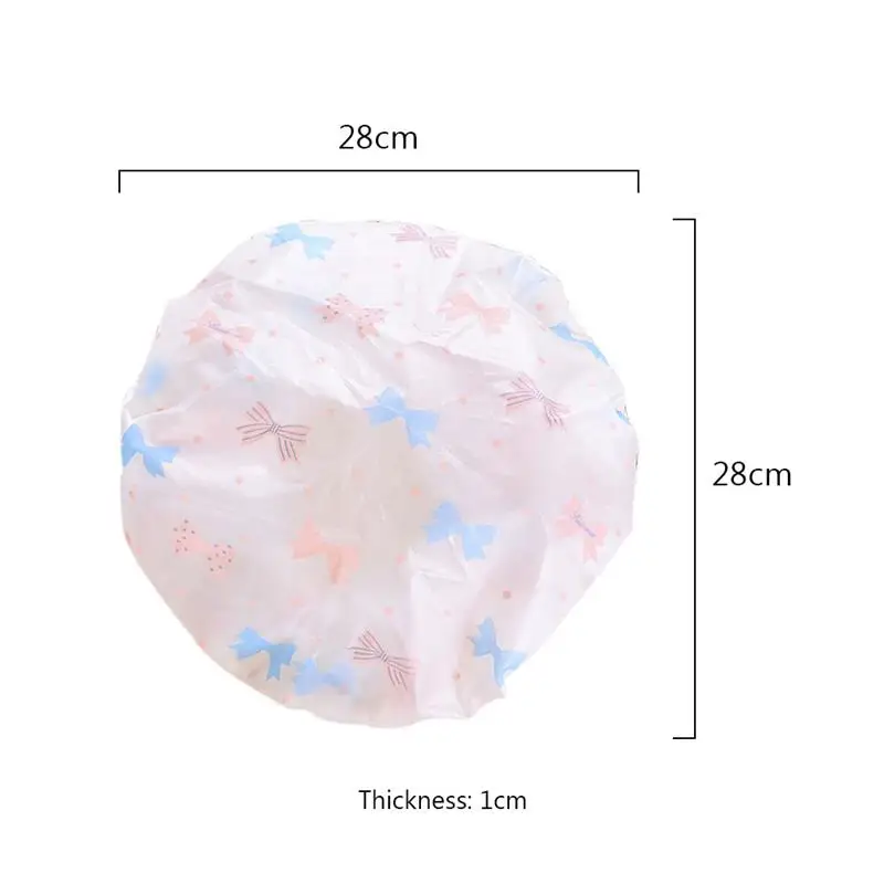 Милые душ волосы шляпа ванны Эластичная лента Кепки Spa для Для женщин Дети волос