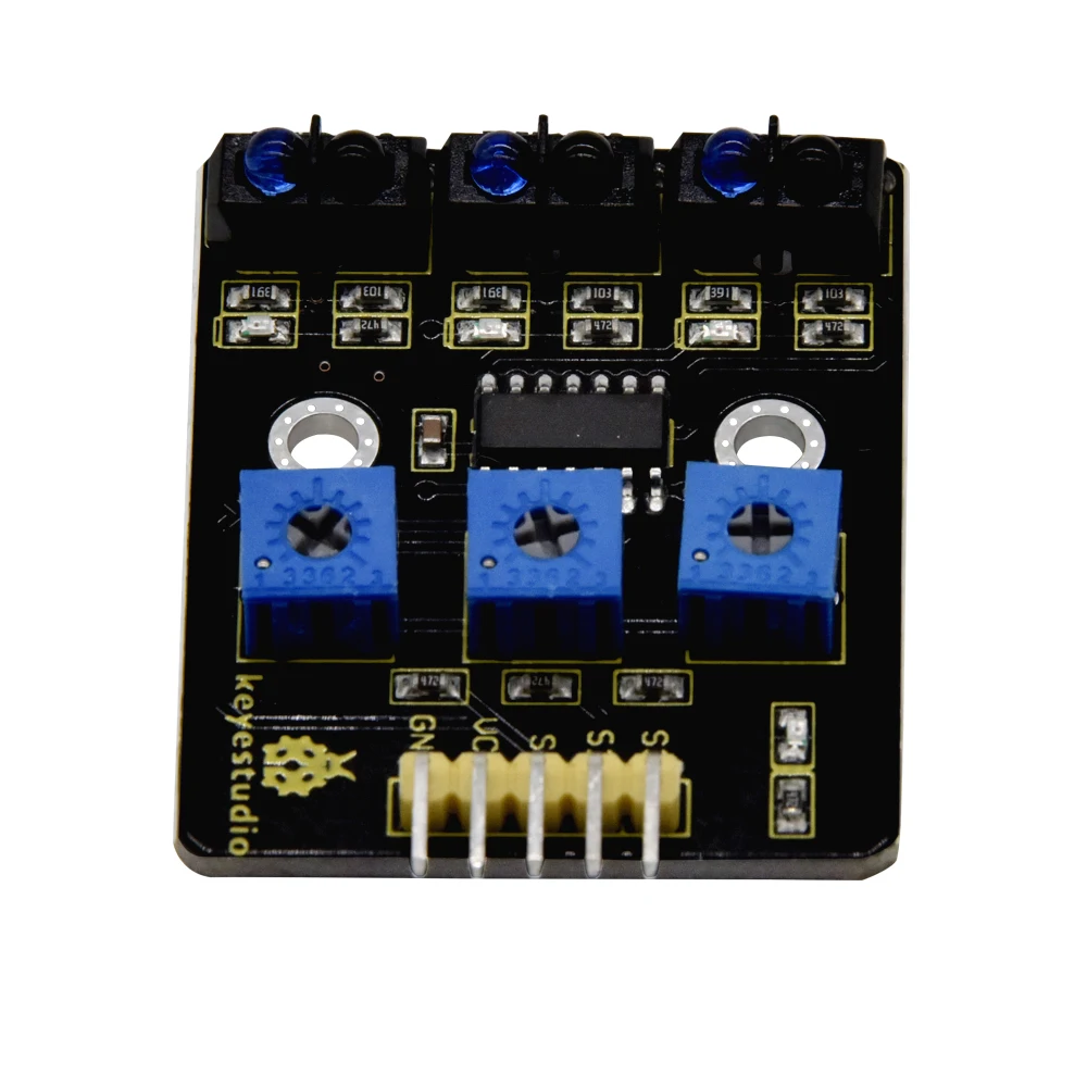 Keyestudio 3 инфракрасный канал отслеживающий Сенсорный Модуль IR Line Patrol для Arduino DIY