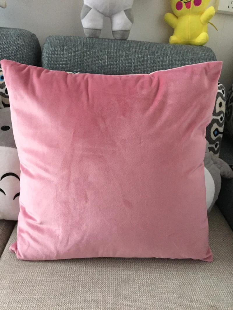 1 шт. розовая Бархатная подушка для дивана на талии наволочка подушки coussin de salon