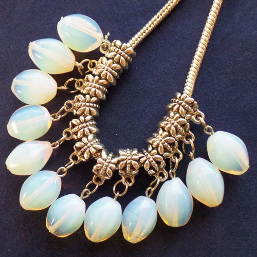 24 шт Ограненный опал опалитовая Подвеска подходит для европейского браслета