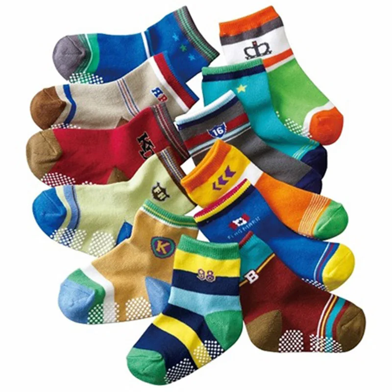 Носки детские Резиновые Нескользящие на возраст 1 3 года|kids socks|girls sockscartoon kids socks |