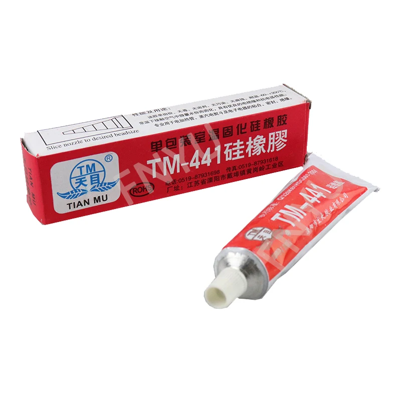 TM-441 2 шт. 45 г силиконовый резиновый электрический тепловой герметик для труб устойчивый к высоким температурам водонепроницаемый изоляционный клей клейкий