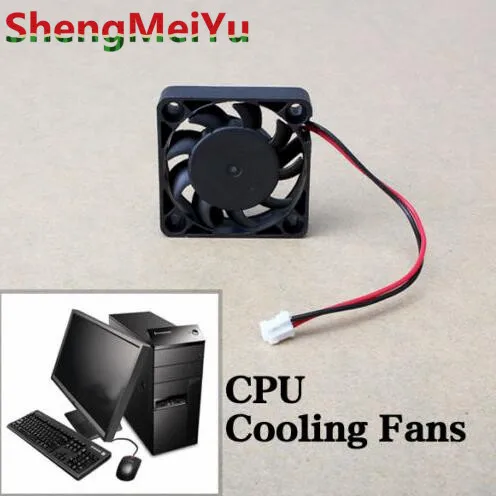 Top Quality 12V 2 Pin 40mm Computer Cooler Small Cooling Fan PC Black F Heat Sink ABS Material Mini Size Fans