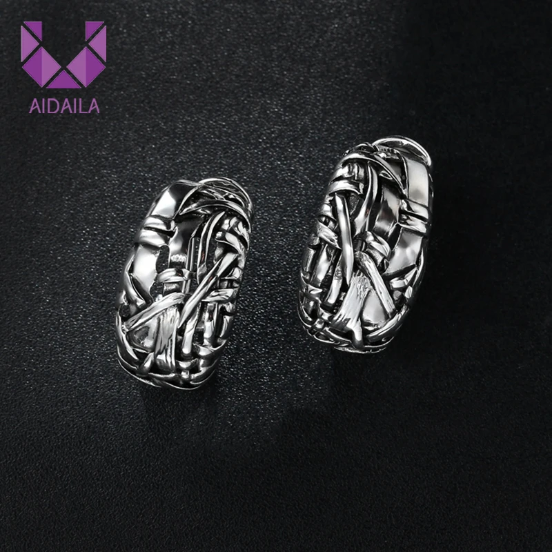 silver Женские серьги из медного металла в стиле панк серьги для ушей мужские и женские ювелирные изделия Brincos подарок высокого качества - Окраска металла: silver