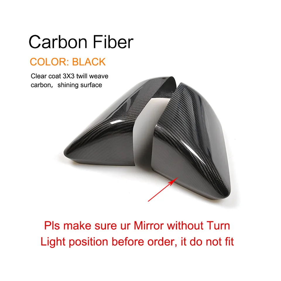 2 шт./компл. Зеркало заднего вида крышки крыло шапки из углеродного волокна