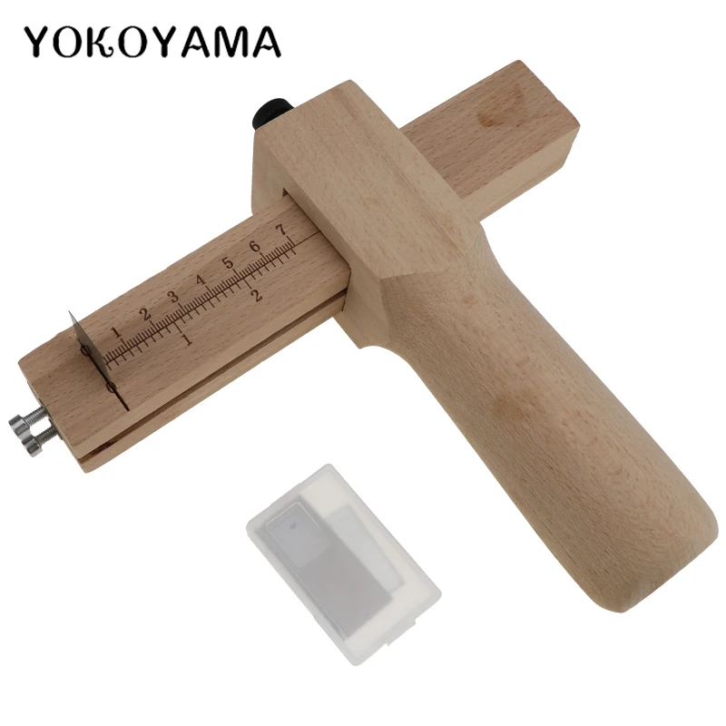 YOKOYAMA регулируемый кожаный ремесленный резак ремень DIY ручные режущие