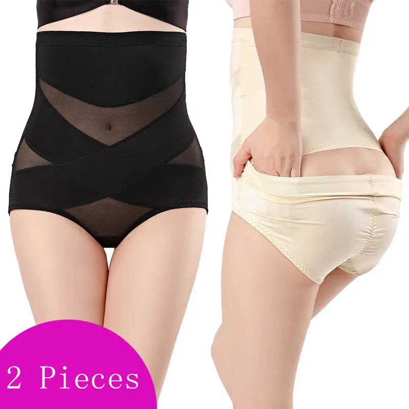 

Control Panties Plus Big Size M-XXL High Waist Trainer Body Shaper Bodysuit Women Sexy Underwear Slimming Pants AD0620