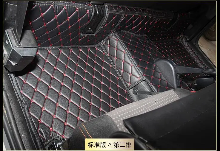 Подходит для 3D автомобильные коврики для Toyota Land Cruiser 100 200 Водонепроницаемый кожа Коврики авто-Стайлинг интерьер автомобильный коврик